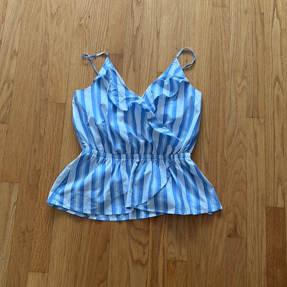 Blue and White Top